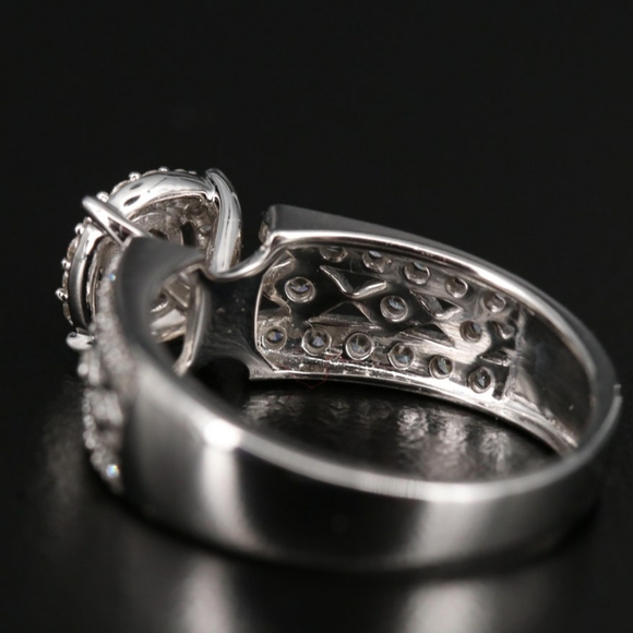 🚫SOLD🚫14K Diamond Halo Illusion Wedding Set ❤💍 - Picture 5 of 8